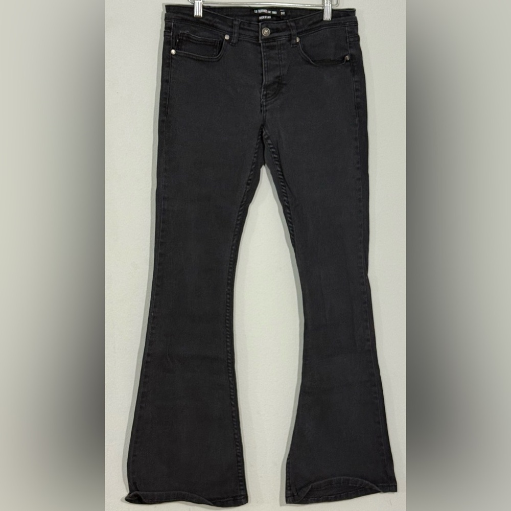 Lip Service Rockstar Bootcut Men’s Black Jeans Sz32 Punk Goth